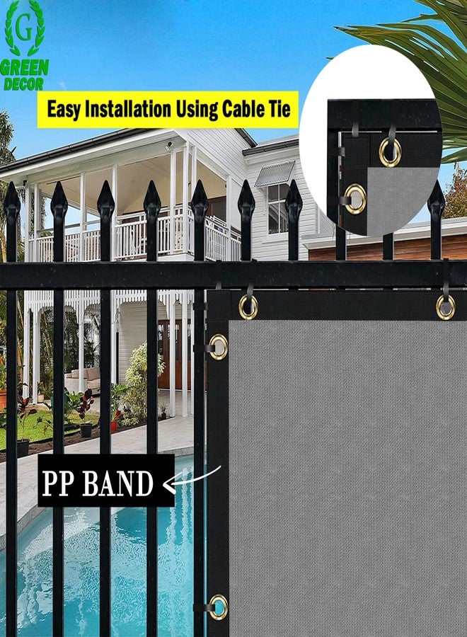 GREEN DECOR HDPE Fabric with Polyester Band Baby Kids Safety Net Protector for Balcony & Staircase Railing Guard,Balcony Stairway Net Baby Safety Products for Indoor&Outdoor(Grey Color, 0.90X2 MTR) - Image 4